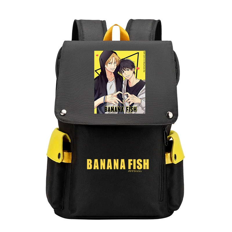 Банановые рыбки Banana Fish, бойцовская борьба, помощь студенту, рюкзак мужской, карикатурный большой объём школьный ранец