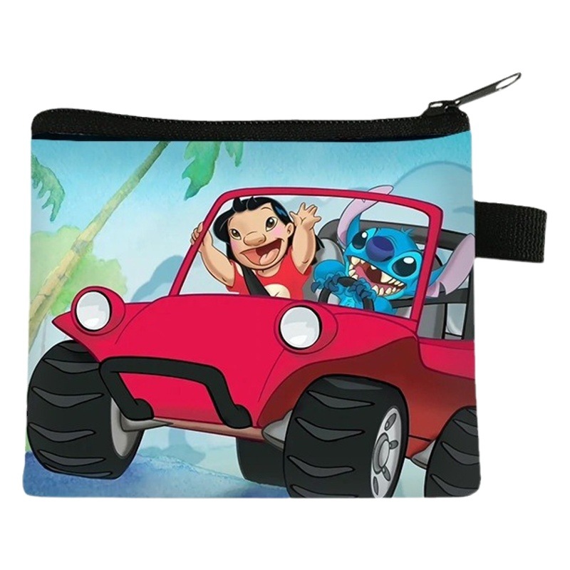 Monedero Infantil de Stitch, Popular en 2025, para Monedas, Llaves, Audífonos, Cartera de Poliéster con Dibujos Animados, Venta al Por Mayor