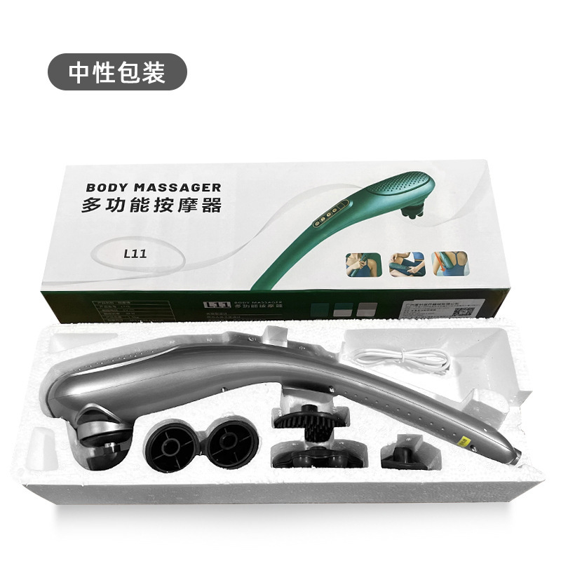 日本のhkaイルカのマッサージ器の棒の電動は首を持って腰の全身の経絡を叩いてマッサージして背中の振動計をたたきます。|undefined