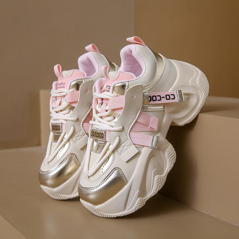 Dam Fritidsskor Sneakers Gummisula Dämpad Halkbeständig lättviktssko Sneakers_voghion.com