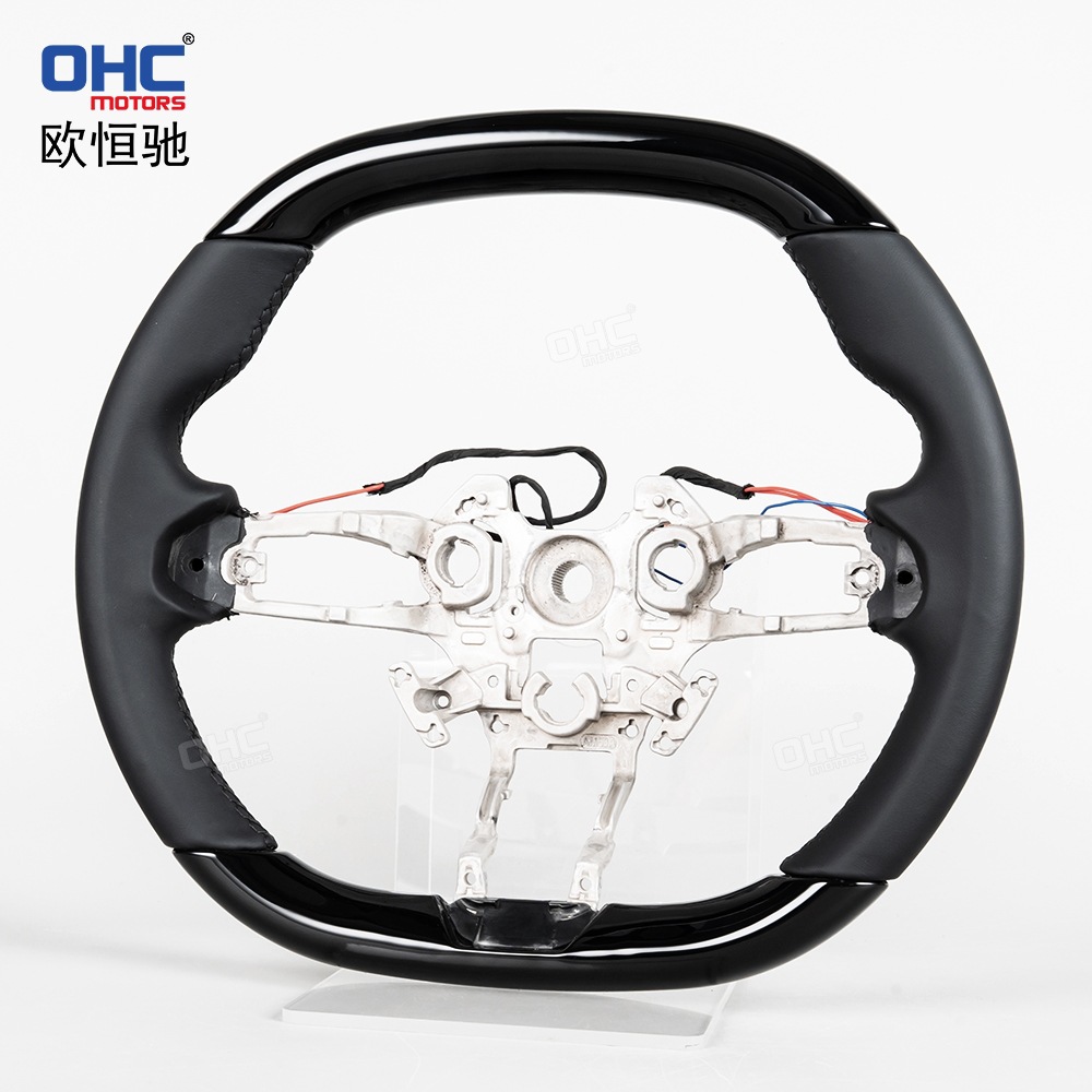 Suitable for the new Xiaomi SU7, modified and upgraded with high-end transfer spray black car steering wheel, non-destructive installation