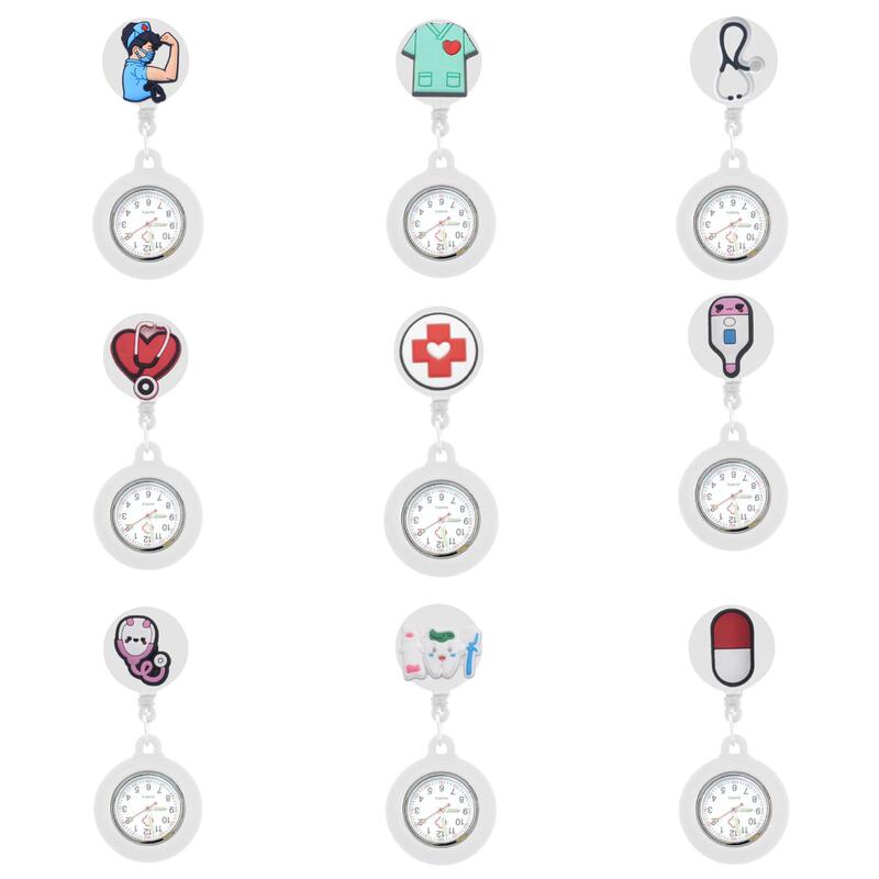 New Stretchable Nurse Luminous Pocket Watch for Medical Use, Women's Student Exam Pocket Watch, Cute Girl's Hanging Watch