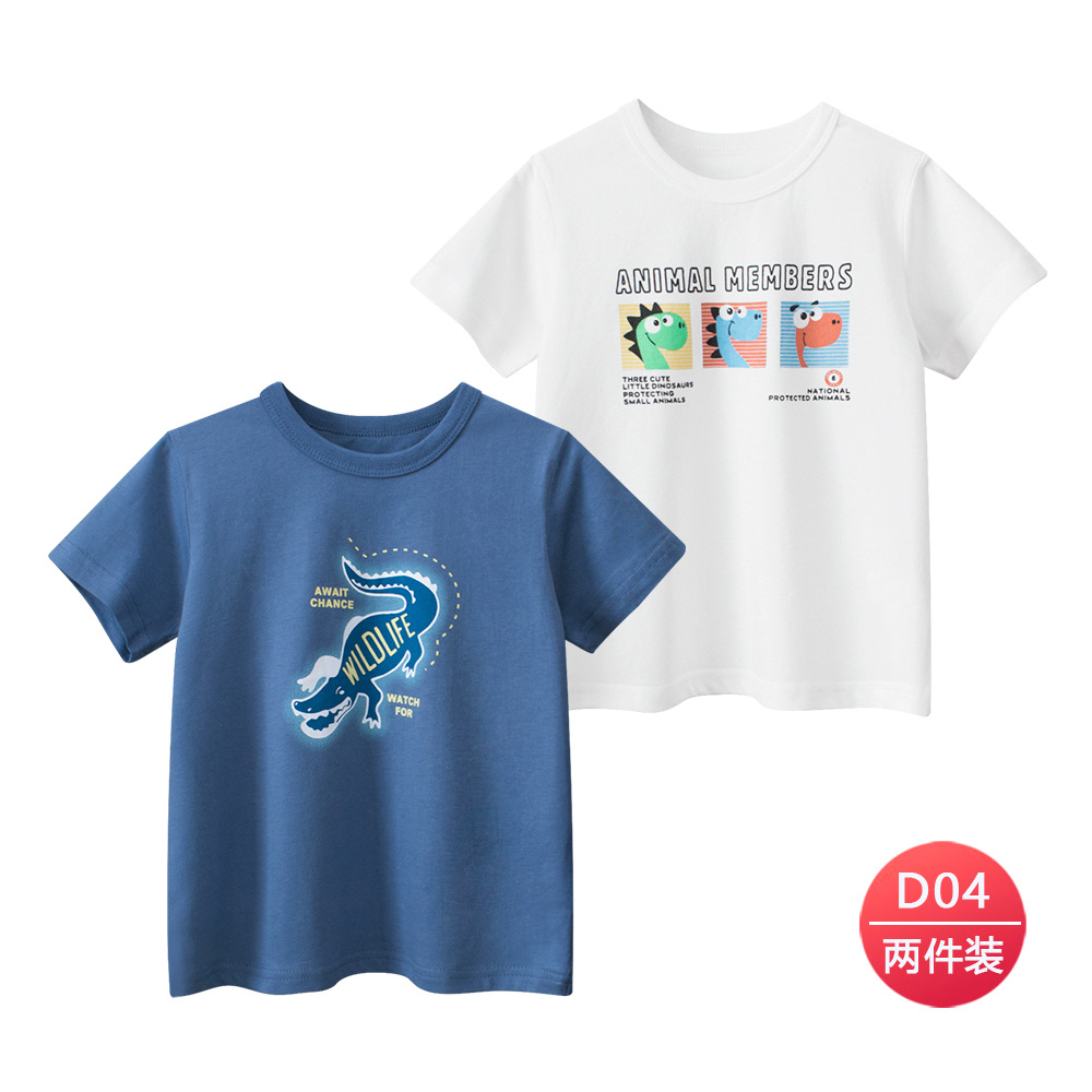 27kids ropa para niños transfronterizos 2025 verano camiseta de manga corta para niños coreanos traje de ropa de bebé para niños