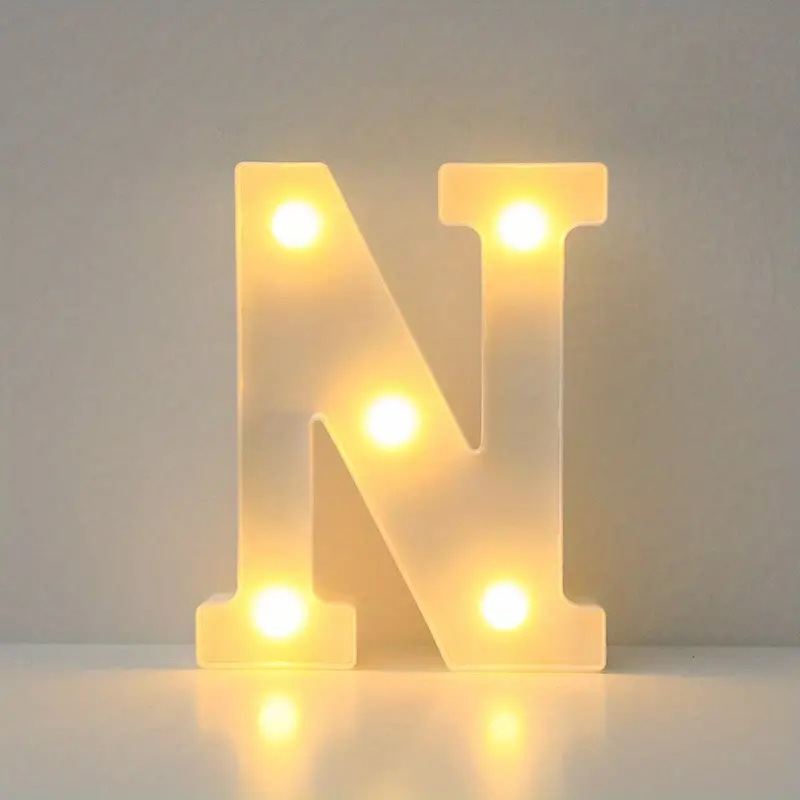 Amazon (16cm) LED blanco inglés número de letras lámpara de cumpleaños propuesta de matrimonio atmósfera lámpara LED lámpara decorativa