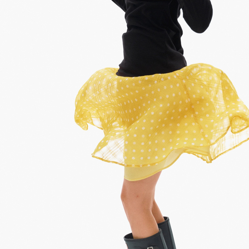 Imported Polka Dot Fabric | Umbrella Swing Elegant | Printed Texture Mid-Length A-Line Skirt Imported Polka Dot Fabric | Umbrella Swing Elegant | Printed Texture Mid-Length A-Line Skirt