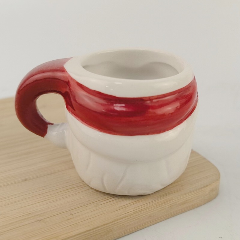 Navidad Santa taza de cerámica mini encantadora taza de regalo de vacaciones taza de café americana personalidad europea