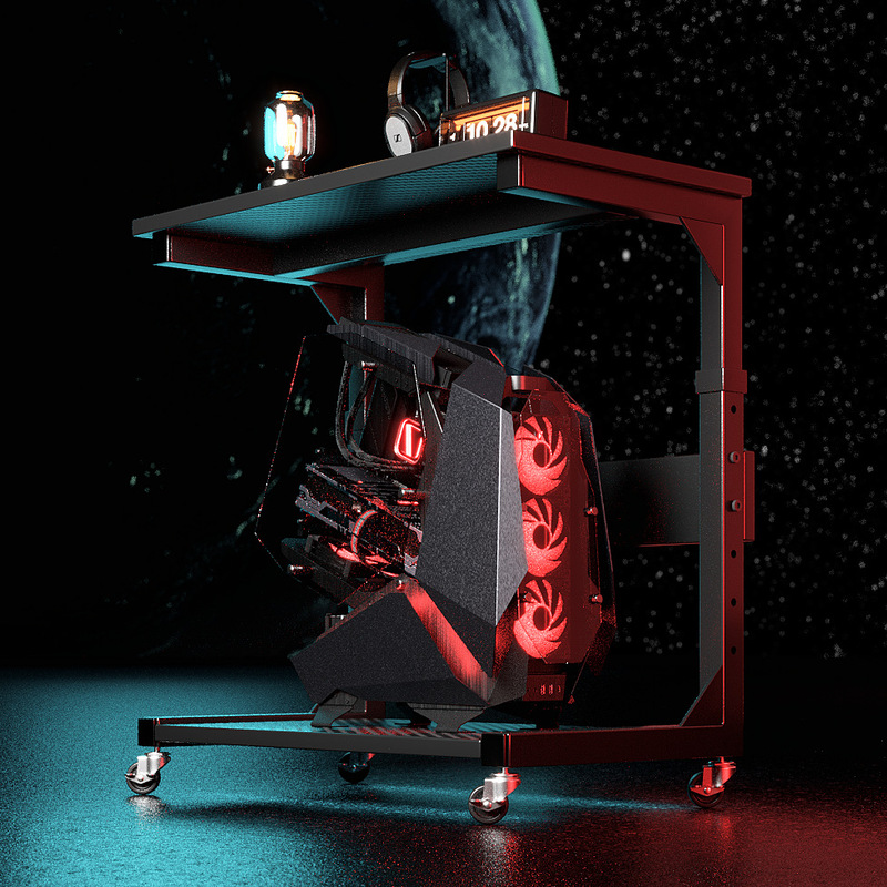 Fiber Optic Host Bracket Mobile Base Station Chassis Placement Rack Trolley Storage Rack Gaming Room Computer Desk Storage Fiber Optic Host Bracket Mobile Base Station Chassis Placement Rack Trolley Storage Rack Gaming Room Computer Desk Storage