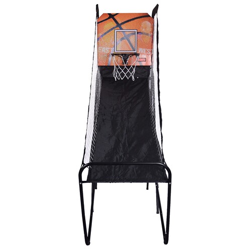 Cross-border indoor single shooting machine children's entertainment electronic scoring basketball stand foldable single slide basketball stand