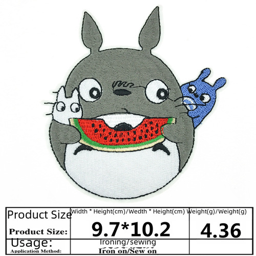 2020 Hot Selling Cross-border New Style Embroidered Cute Cartoon Fabric Patch for Bags and Hats Decorative Stickers