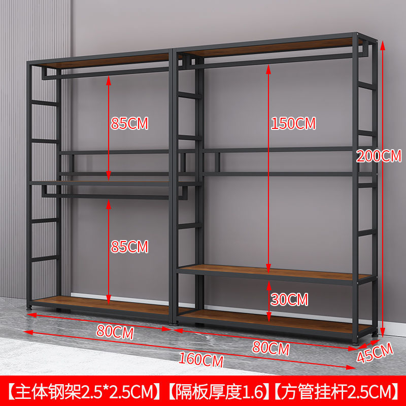 Colgar percha de ropa percha de gorra dormitorio combinación de armario de esquina engrosado engrosado simple ensamblaje armario de metal percha de piso