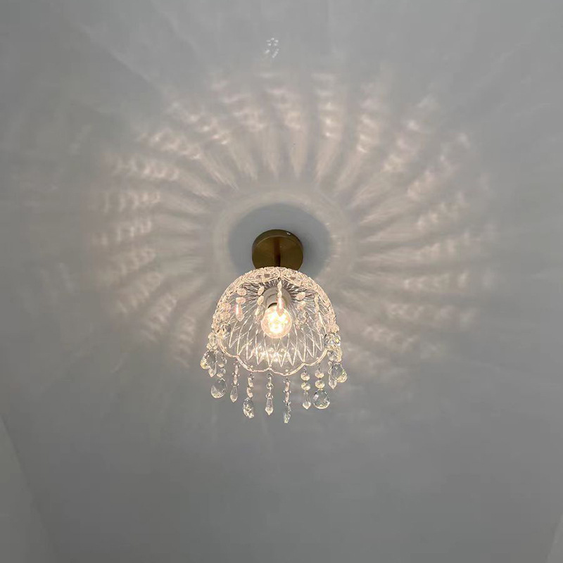 Candelabro de cristal francés, ambiente, luz retro, lujo, guardarropa, entrada, pasillo, pasillo, balcón, candelabro