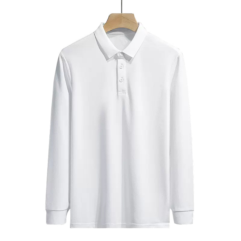 Nuevo Polo camisa de manga larga de los hombres Polo solapa camiseta de plomo Otoño e Invierno de color sólido otoño camiseta interior desgaste nuevo ins
