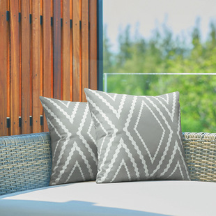 Amazon New Geometric Outdoor Waterproof Pillow Case Modern Simple Car Pillow Striped Sofa Pillow Case
