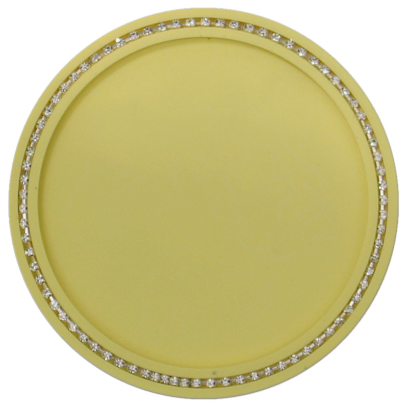 Pad, Qìchē Fánghuá Diàn Anti-slip mat - latin-yellow-11cm
