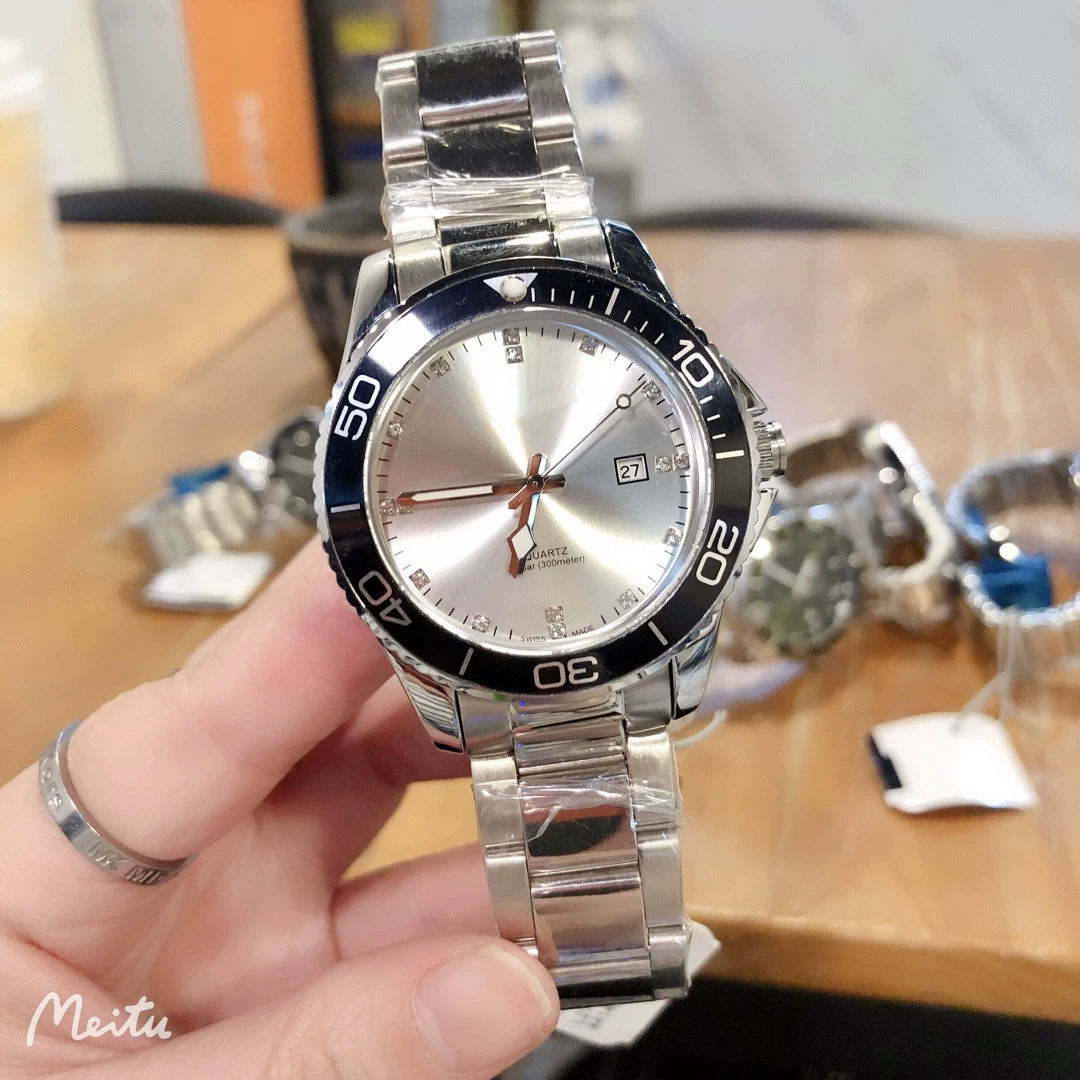 Кварцевый стальной ремень, модные часы для мужчин и женщин, AliExpress, простой и элегантный дизайн