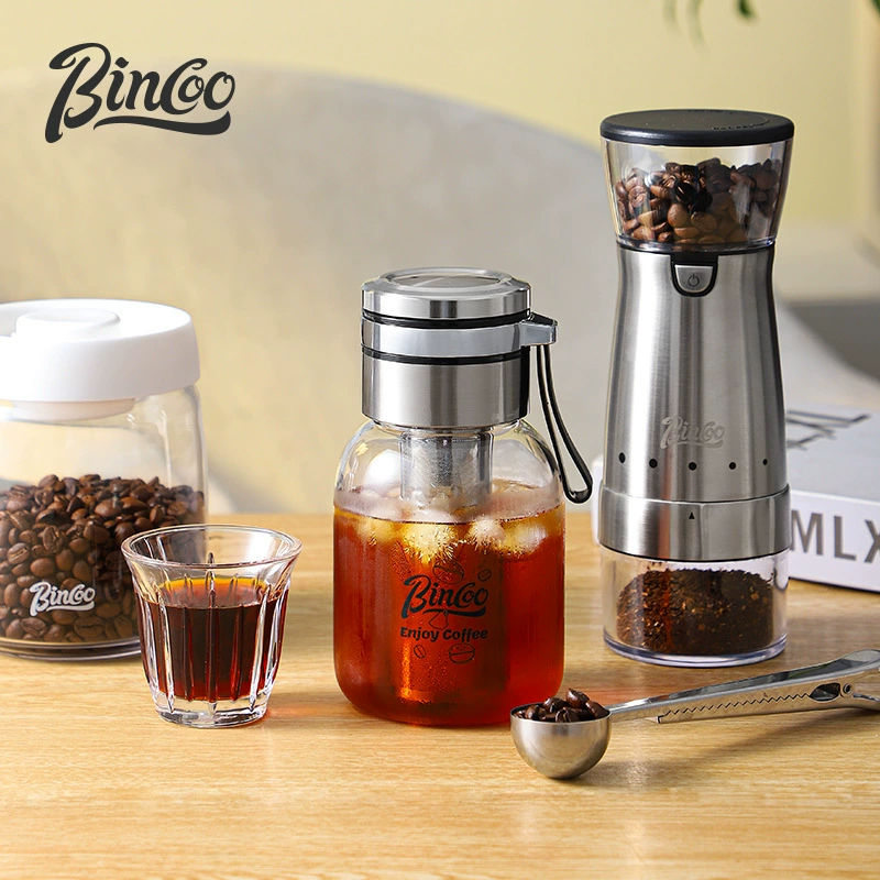 Bincoo Glass coffee cold drink stainless steel, iced tea, teapot
