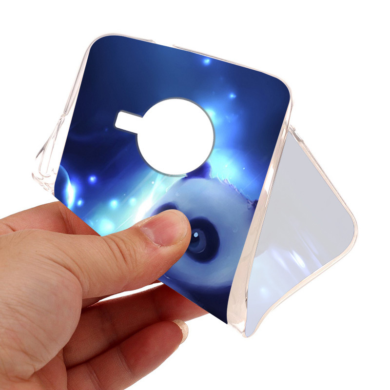 Suitable for Nokia X20 mobile phone painted soft shell, personalized blue background, panda transparent TPU production_voghion.com