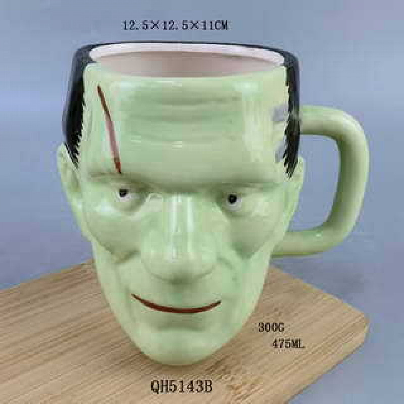 Monstruos de terror estadounidenses perimetrales tazas de cerámica Frankenstein vampiros momias hombres lobo tazas de agua