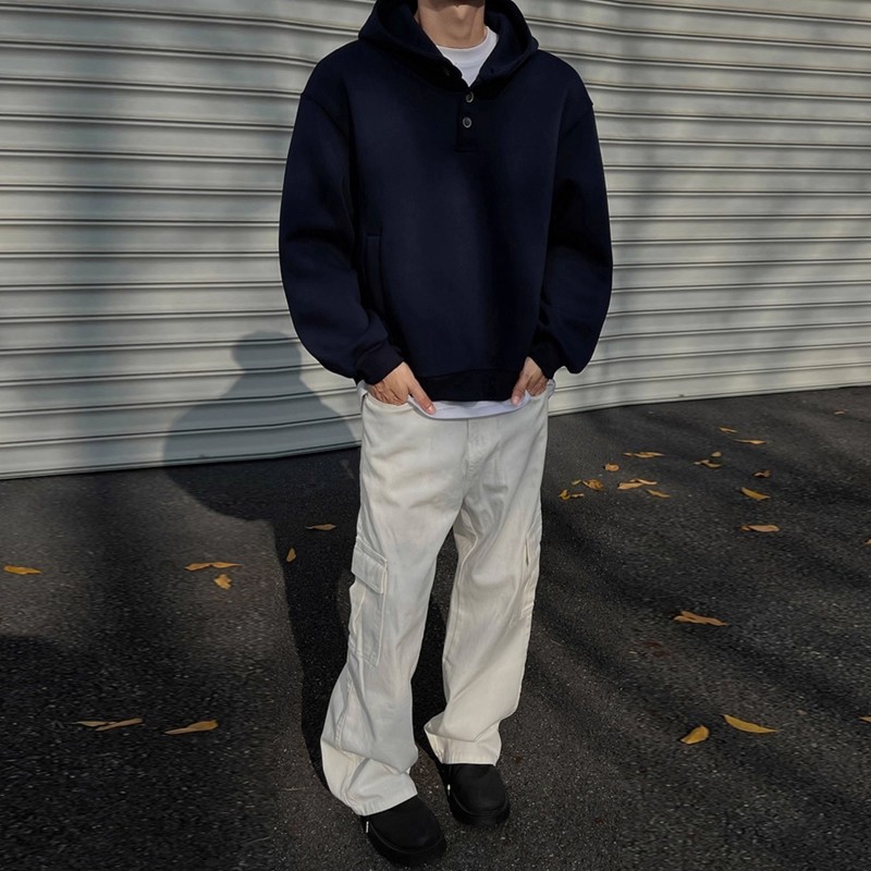 Schwerer Kapuzenpullover für Damen und Herren, Modell 2025: Neu, dick, langärmelig, locker, lässig, für Paare_voghion.com