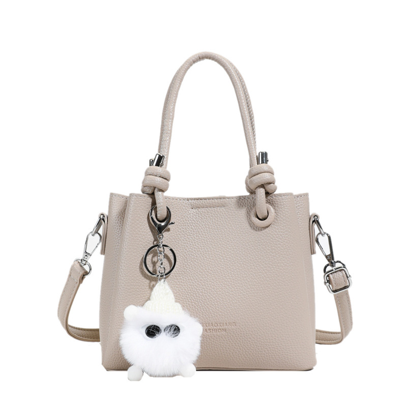 2025 nuevo estilo simple de color sólido cesta de verduras bolsos de cubo bolsos de moda retro bolsos de hombro bolsos de mujer