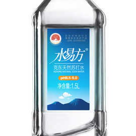 水易方克东天然苏打水1.5L*8瓶 无气弱碱性苏打水 饮用水 大瓶装