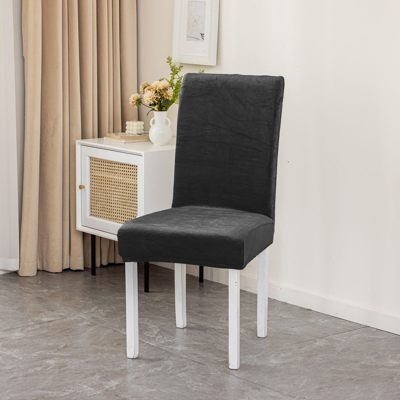 Nuevo producto Silver Fox Velvet Swan Franela Elástico Hogar Hotel Silla ParsonsChair Funda para silla de conferencia Funda para silla