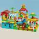 Children's Building Blocks Assembled Big Particle House Villa Rail Car Puzzle Intelligence Development Brain Educational Toy Boy