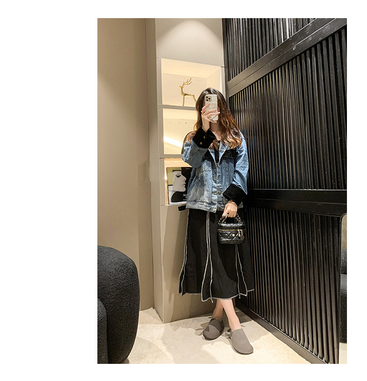 Pantofole pelose da ufficio da donna da indossare fuori 2023 autunno e inverno nuova casa con suola spessa più pantofole in cotone con punta calda in velluto_voghion.com