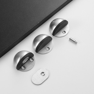 304 stainless steel Turtle Top punch-free door touch mute glass door anti-collision door suction thickened door stop semicircle floor suction