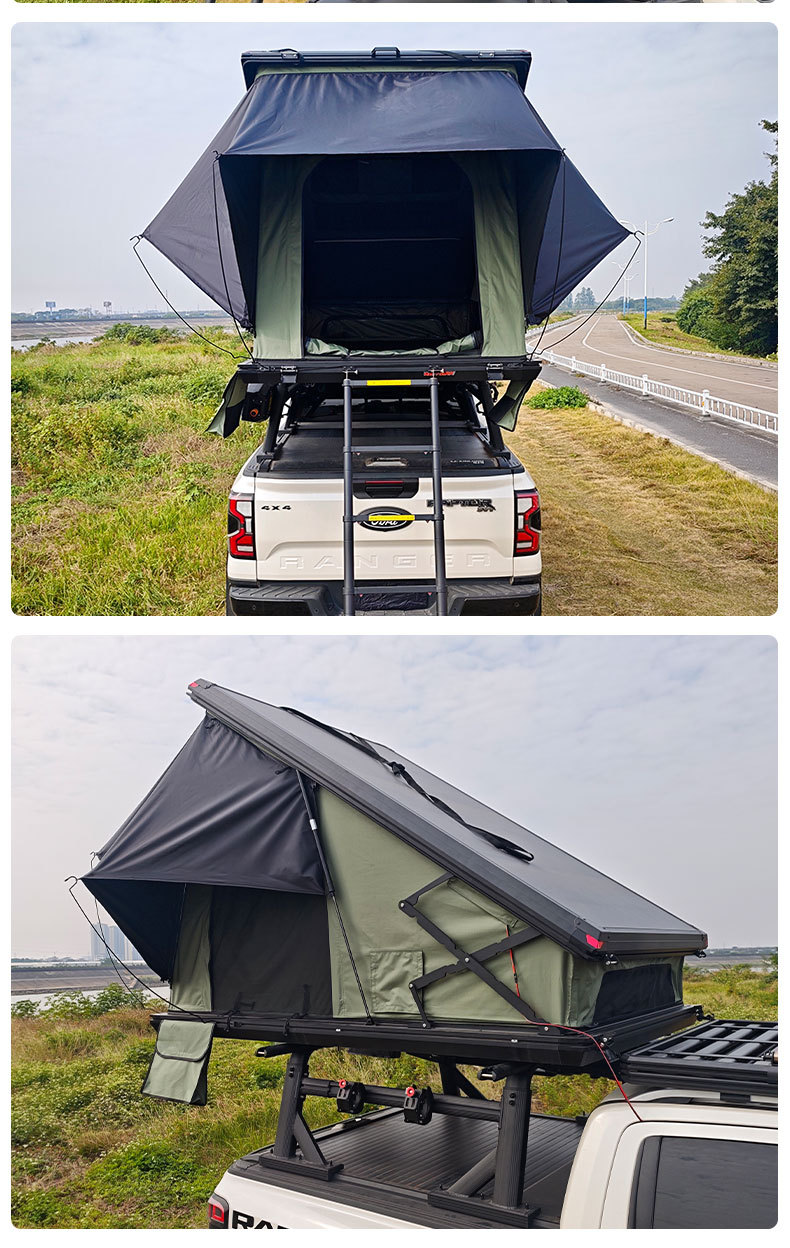Weipai Aluminum Alloy Roof Tent Hydraulic Automatic Car Suv Outdoor Self-Driving Camping Triangle Car Tent