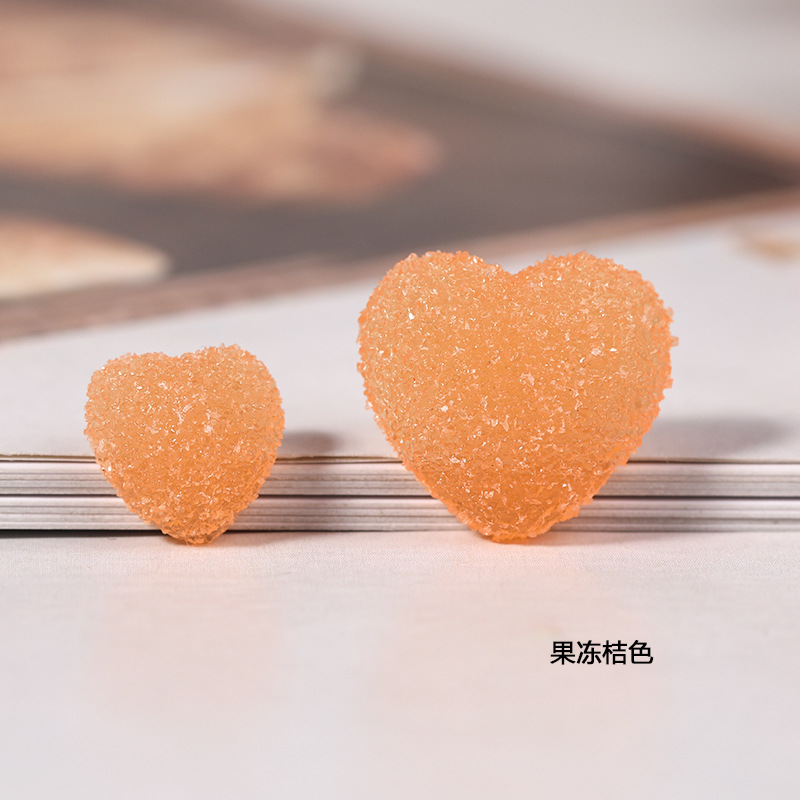 Accesorios de resina suave caramelo amor jalea efecto DIY crema pegamento teléfono móvil Shell parche caja almacenamiento material la horquilla