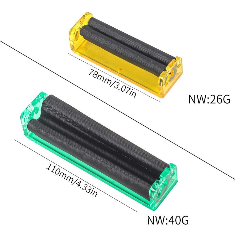 Fabricante de cigarrillos de plástico 70mm 78mm 110mm portátil mini máquina de cigarrillos manual suministro directo