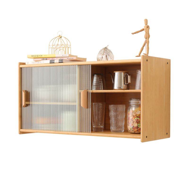 Aparador de escritorio gabinete de cocina de estilo japonés armario de cocina gabinete de cocina en casa restaurante minimalista Changhong gabinete de vidrio taza de almacenamiento gabinete colgante