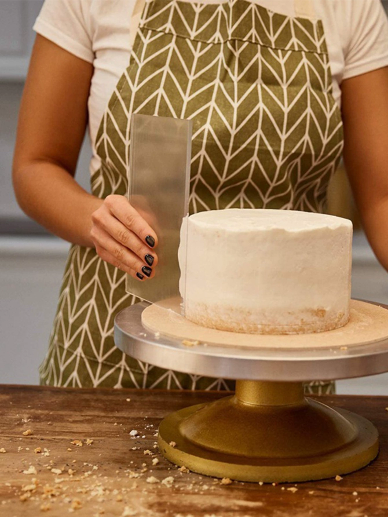 Neo -transparent acrylic cake cream scraper cake making tools scraper cake surrounding shape decoration tool
