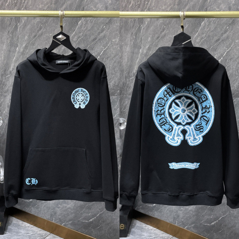 Chrome Heart Hoodie 克罗伈十字架连帽卫衣跨境宽松男女拉链帽衫|undefined