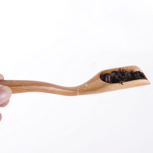 Kung Fu tea set tea ceremony parts Liujun bamboo ebony chicken wings teaspoon tea spoon tea shovel tea shovel