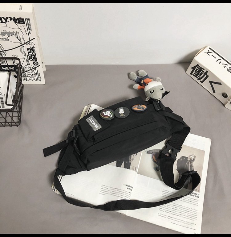 Small Nylon Letter Streetwear Square Zipper Crossbody Bag display picture 90