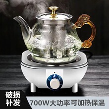 加热保温煮茶壶家用烧水壶电热炉养生壶玻璃泡茶壶电茶壶茶具套装