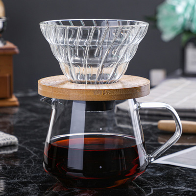 wholesale sale Glass coffee share Coffee Coffee pot coffee Filter bowl filter paper Glass coffee filter