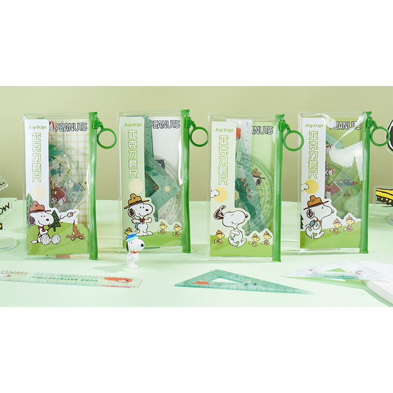 Yuemu 101268 Camping Diary Snubia Acrylic Ruler Set Cartoon Animation Student School Special