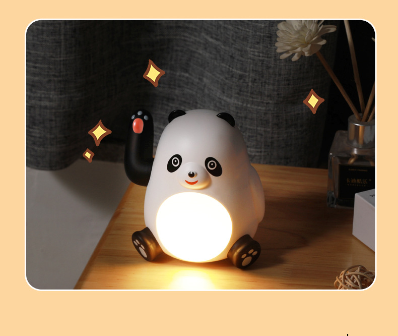 招手大熊猫小夜灯