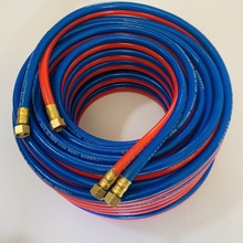 PVC氧气管乙炔管红蓝黑橡塑软管三胶两线6.0MPA焊割氧气乙炔专用