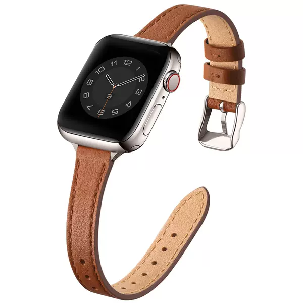 For iwatch8 Apple Watch Strap applewatch7/6/se/5/4 Leather Small Barbarian Waist 3840