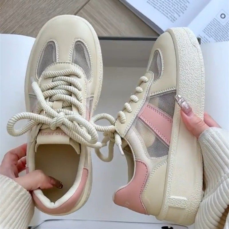 Niche Zhong coreano red transpirable de alto valor facial versátil verano 2024 nuevo pequeño zapato blanco zapatos deportivos casuales skate para niños