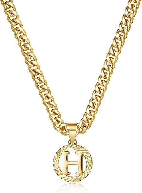 Meilleure vente transfrontalière : Chaîne simple en or ajourée à 26 lettres, style européen et américain, pour femme._voghion.com
