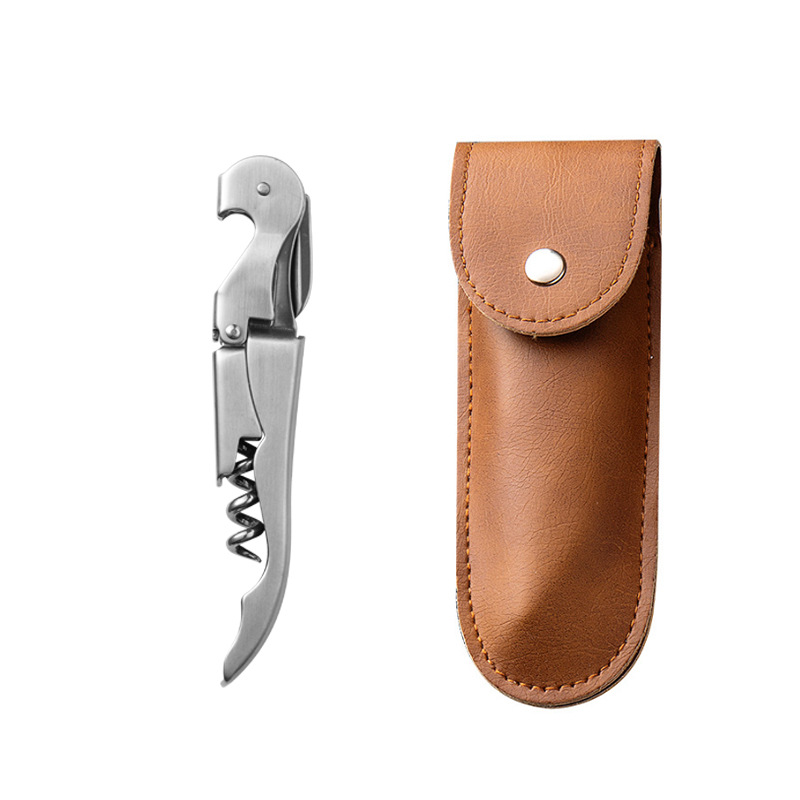 Abridor de botellas de vino de acero inoxidable multifunción cuchillo de caballo cerveza abridor de vino abridor de cuchillo de vino portátil hogar de alta gama