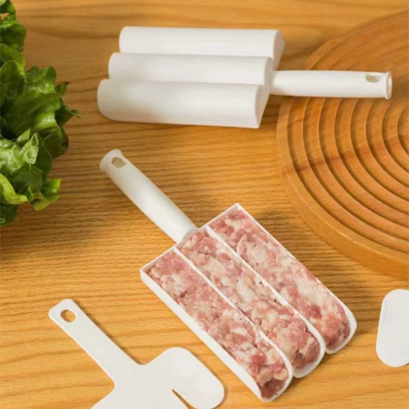 Новая тройная и четырёхлинейная лопасть креветка скользящее мясное шариковый формовщик кухня не-stick рыбные шарики мясные фрикадельки бытовые шарики