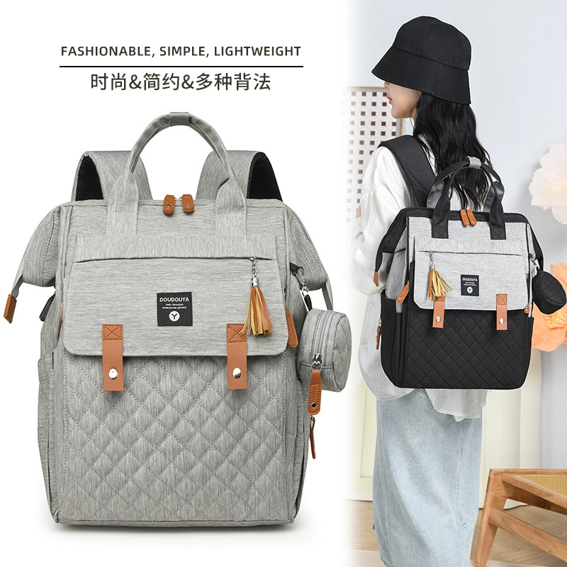 Удобная сумка для детских подгузников для беременных, сумка для мамы и ребенка с вышивкой, многозонная дорожная сумка для мамы большой вместимости.