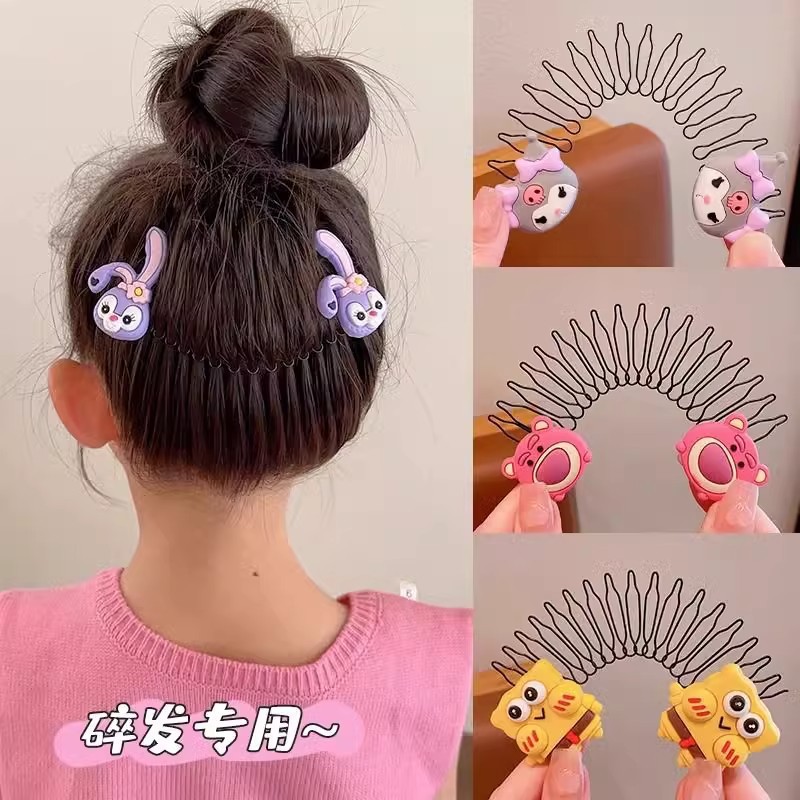 Tiktok verano popular accesorios para el cabello de los niños peine del cabello artefacto pelo roto bebé invisible espalda cuchara rizador de pelo Tarjeta de pelo insertar peine