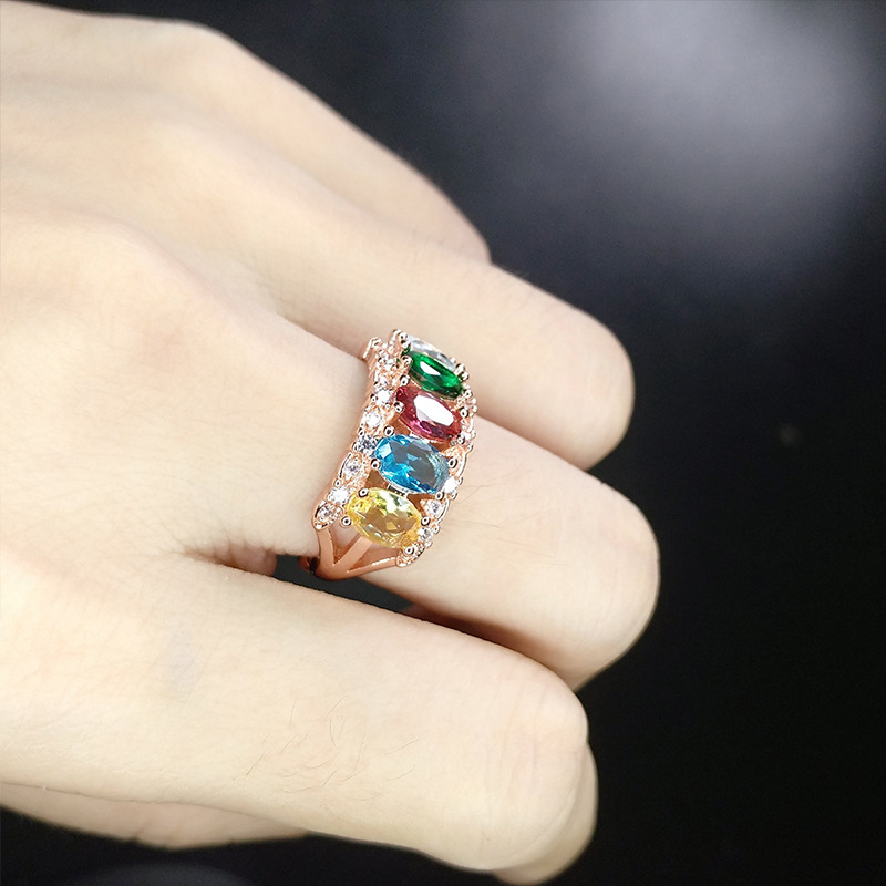 Elegant Geometric Copper Plating Open Ring 1 Piece